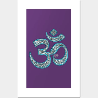 Celtic Knotwork Sacred OM Symbol Posters and Art